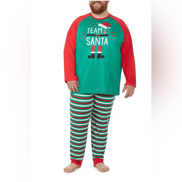 Pajamarama Men’s XL Christmas Holiday Elf Pajamas- Worn 1x. Kids & Lady’s too - Picture 1 of 1